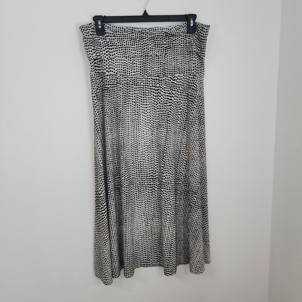 Dana Buchman Stretch Maxi Skirt with Foldover Waist Large NWOT